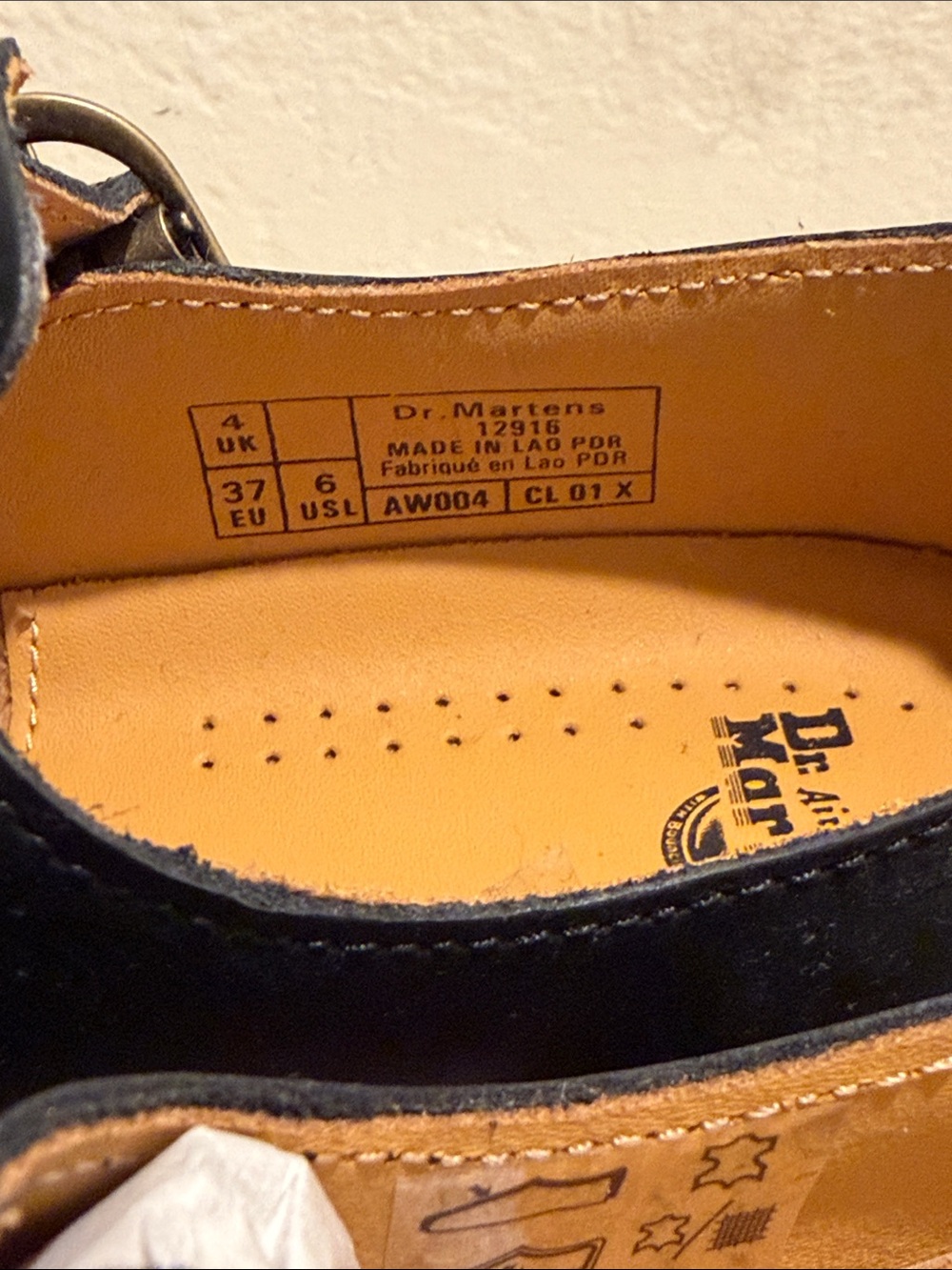 Dr. Martens Black Double-Buckle Mary Jane Shoes with Yellow Stitching - Picture 4 of 6